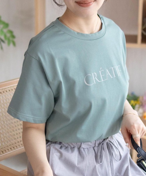 NAVY(ネイビー)の「nAvy SARARI プリントTシャツ(Tシャツ/カットソー・レディース・サックスブルー/スミクロ/オフホワイト・M/L)」の15枚目の写真