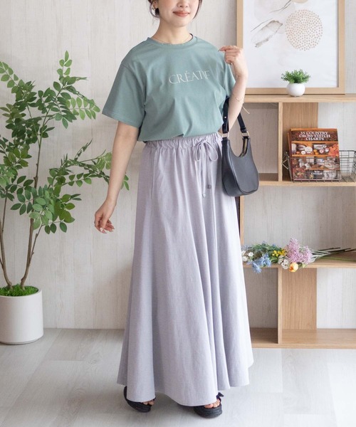 NAVY(ネイビー)の「nAvy SARARI プリントTシャツ(Tシャツ/カットソー・レディース・サックスブルー/スミクロ/オフホワイト・M/L)」の17枚目の写真