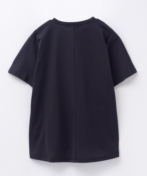 NAVY(ネイビー)の「nAvy SARARI プリントTシャツ(Tシャツ/カットソー・レディース・サックスブルー/スミクロ/オフホワイト・M/L)」の6枚目の写真