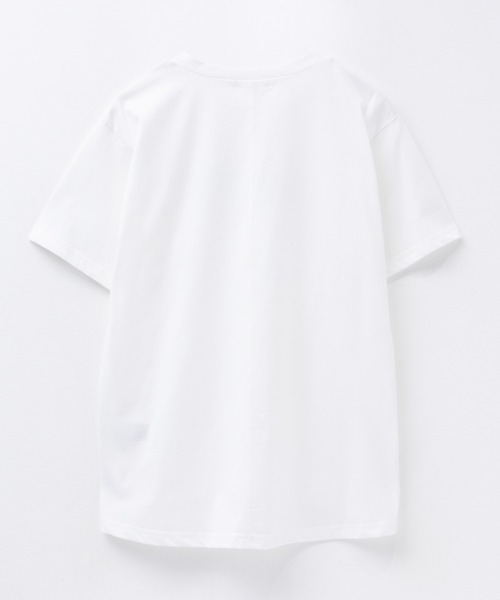 NAVY(ネイビー)の「nAvy SARARI プリントTシャツ(Tシャツ/カットソー・レディース・サックスブルー/スミクロ/オフホワイト・M/L)」の8枚目の写真