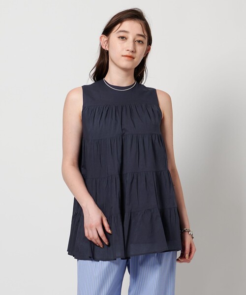 MARIHA(マリハ)の「【一部別注】<MARIHA>ミューズのブラウス(シャツ/ブラウス・レディース・イエロー/ネイビー/ホワイト・36)」の3枚目の写真