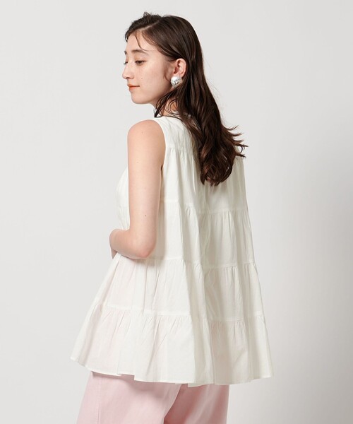 MARIHA(マリハ)の「【一部別注】<MARIHA>ミューズのブラウス(シャツ/ブラウス・レディース・イエロー/ネイビー/ホワイト・36)」の2枚目の写真
