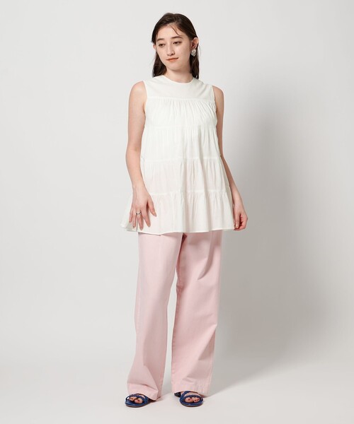 MARIHA(マリハ)の「【一部別注】<MARIHA>ミューズのブラウス(シャツ/ブラウス・レディース・イエロー/ネイビー/ホワイト・36)」の6枚目の写真