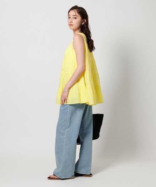 MARIHA(マリハ)の「【一部別注】<MARIHA>ミューズのブラウス(シャツ/ブラウス・レディース・イエロー/ネイビー/ホワイト・36)」の9枚目の写真