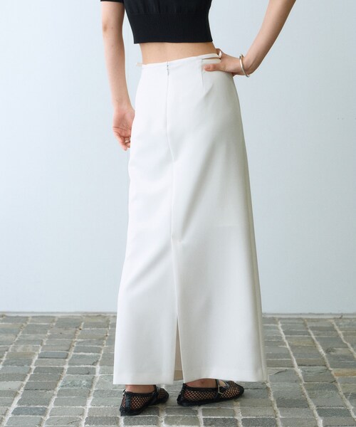 格安♡MARK & LONA ホワイトスカート MARK&LONA - 【レディース】【25SS】 GAUGE CAMOUFLAGE TRAPEZE