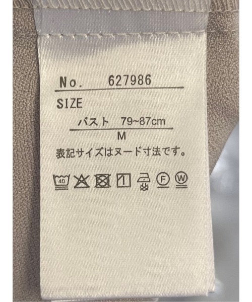 m.f.editorial（エムエフエディトリアル）の「【ストレッチ】m.f.エディトリアルレディース 配色ボウタイ 半袖比翼ブラウス（シャツ/ブラウス・レディース・ベージュ/ネイビー/ホワイト・MEDIUM/LARGE）」の13枚目の写真