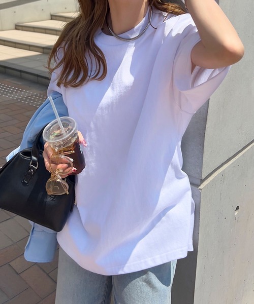 KOBE LETTUCE(コウベレタス)の「ヘビーウェイトユニセックスコットンバスクTシャツ(Tシャツ/カットソー・レディース・グレイッシュベージュ/ブラック/オフホワイト/アッシュグレー/ブルー系・L/M/XL)」の10枚目の写真
