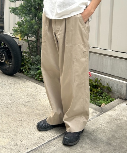 BROKEN BASE(ブロークンベース)の「US.AIR FORCE タックベイカーパンツ(カーゴパンツ・メンズ・ネイビー/ブラック/ブラウン/ライトベージュ・マルチサイズ)」の1枚目の写真