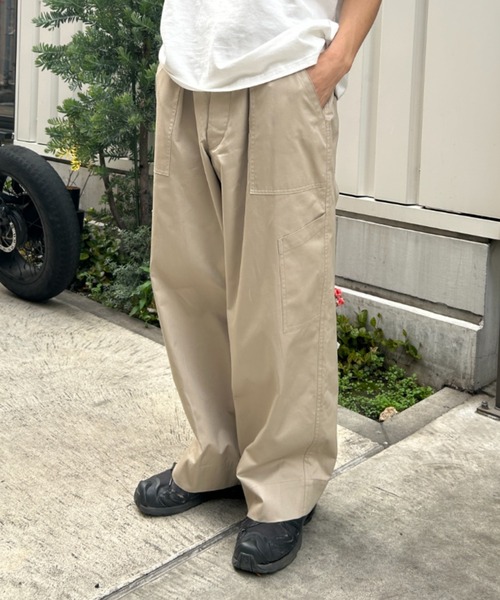 BROKEN BASE(ブロークンベース)の「US.AIR FORCE タックベイカーパンツ(カーゴパンツ・メンズ・ネイビー/ブラック/ブラウン/ライトベージュ・マルチサイズ)」の12枚目の写真