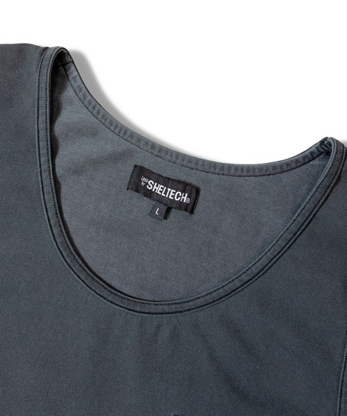 SHELTECH(シェルテック)の「SHELTECH-ピグメントプレーティング天竺-Tanktop(Tシャツ/カットソー・メンズ・ブラック・M/L/XL)」の19枚目の写真