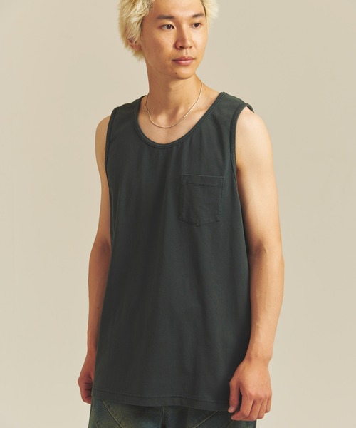 SHELTECH(シェルテック)の「SHELTECH-ピグメントプレーティング天竺-Tanktop(Tシャツ/カットソー・メンズ・ブラック・M/L/XL)」の22枚目の写真