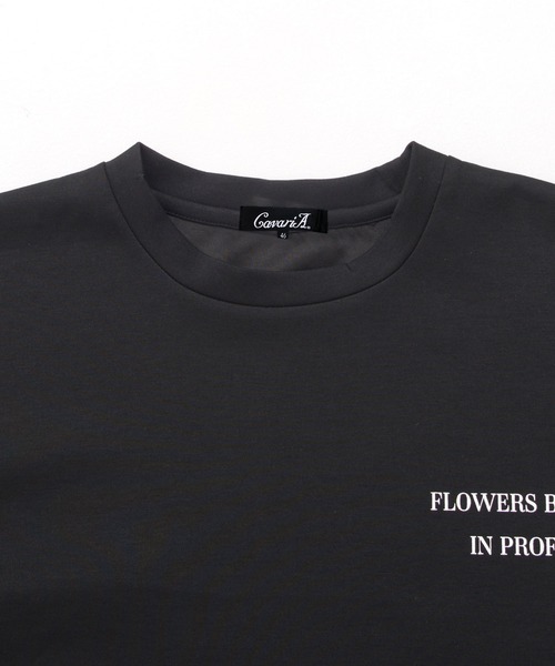 CavariA(キャバリア)の「『CavariA/キャバリア』クルーネックフラワーデジタルプリント半袖Tシャツ(Tシャツ/カットソー・メンズ・グレー/ブラック/ホワイト・L/M)」の13枚目の写真