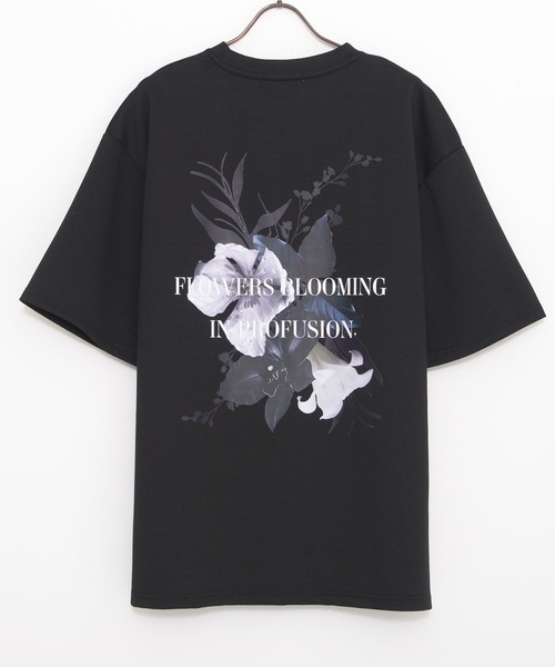 CavariA(キャバリア)の「『CavariA/キャバリア』クルーネックフラワーデジタルプリント半袖Tシャツ(Tシャツ/カットソー・メンズ・グレー/ブラック/ホワイト・L/M)」の21枚目の写真