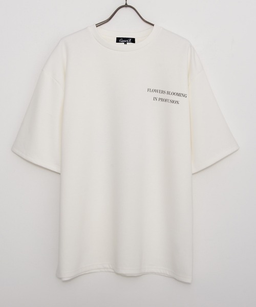 CavariA(キャバリア)の「『CavariA/キャバリア』クルーネックフラワーデジタルプリント半袖Tシャツ(Tシャツ/カットソー・メンズ・グレー/ブラック/ホワイト・L/M)」の22枚目の写真