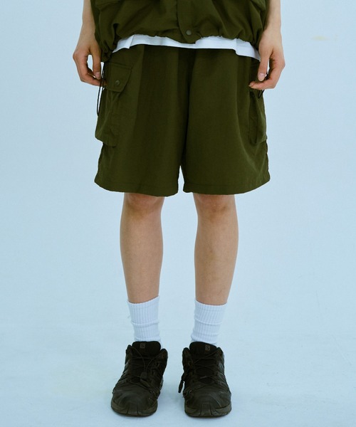 BROKEN BASE(ブロークンベース)の「ナイロンハーフパンツsetup(その他パンツ・メンズ・カーキ/ブラック系・MEDIUM/LARGE)」の22枚目の写真