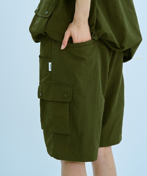BROKEN BASE(ブロークンベース)の「ナイロンハーフパンツsetup(その他パンツ・メンズ・カーキ/ブラック系・MEDIUM/LARGE)」の15枚目の写真