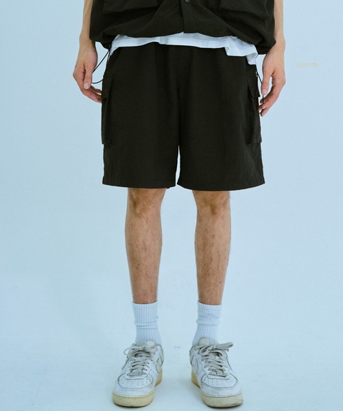 BROKEN BASE(ブロークンベース)の「ナイロンハーフパンツsetup(その他パンツ・メンズ・カーキ/ブラック系・MEDIUM/LARGE)」の10枚目の写真