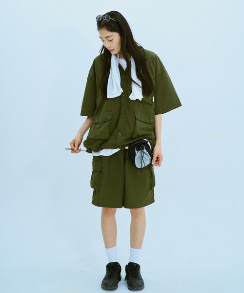 BROKEN BASE(ブロークンベース)の「ナイロンハーフパンツsetup(その他パンツ・メンズ・カーキ/ブラック系・MEDIUM/LARGE)」の17枚目の写真