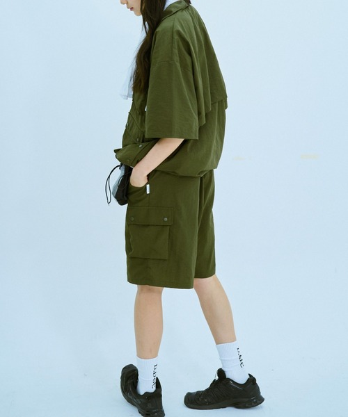 BROKEN BASE(ブロークンベース)の「ナイロンハーフパンツsetup(その他パンツ・メンズ・カーキ/ブラック系・MEDIUM/LARGE)」の20枚目の写真