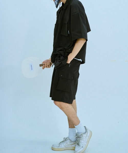 BROKEN BASEナイロンジャケットパンツ セットアップ ブラック M BROKEN