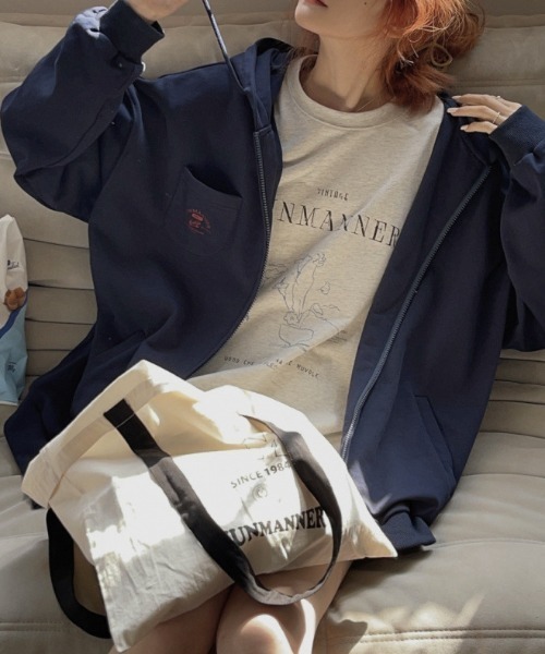 DIAVEL(ディアベル)の「カジュアル前プリント半袖Tシャツ(Tシャツ/カットソー・レディース・ライトグレー/ブラウン/ホワイト・M)」の6枚目の写真