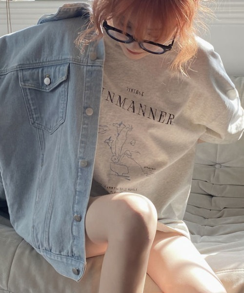 DIAVEL(ディアベル)の「カジュアル前プリント半袖Tシャツ(Tシャツ/カットソー・レディース・ライトグレー/ブラウン/ホワイト・M)」の11枚目の写真