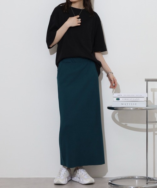 ACE（エース）の「無地ビッグシルエット接触冷感ポケット付き半袖Tシャツ（Tシャツ/カットソー・メンズ・ブラック/ネイビー/オフホワイト・S/L/LL/M）」の11枚目の写真