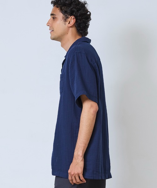 L.L.Bean（エルエルビーン）の「クラウド・ガーゼ・シャツ、スライトリー・フィット（すっきりフィット）　半袖 米国フィット・レギュラー（シャツ/ブラウス・メンズ・グレイッシュブルー/ホワイト/ダークブラック/セージグリーン/ダークブルー/ネイビー/レッド・X-LARGE/LARGE/MEDIUM/SMALL）」の15枚目の写真