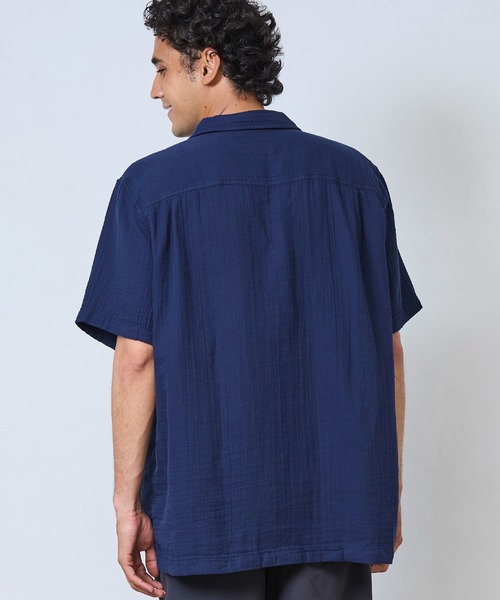 L.L.Bean（エルエルビーン）の「クラウド・ガーゼ・シャツ、スライトリー・フィット（すっきりフィット）　半袖 米国フィット・レギュラー（シャツ/ブラウス・メンズ・グレイッシュブルー/ホワイト/ダークブラック/セージグリーン/ダークブルー/ネイビー/レッド・X-LARGE/LARGE/MEDIUM/SMALL）」の16枚目の写真