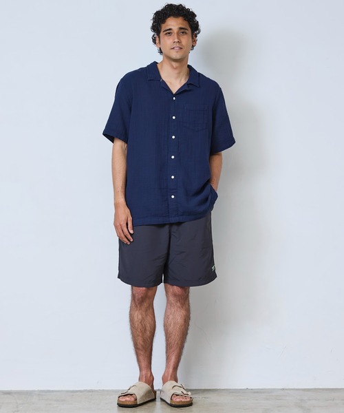 L.L.Bean（エルエルビーン）の「クラウド・ガーゼ・シャツ、スライトリー・フィット（すっきりフィット）　半袖 米国フィット・レギュラー（シャツ/ブラウス・メンズ・グレイッシュブルー/ホワイト/ダークブラック/セージグリーン/ダークブルー/ネイビー/レッド・X-LARGE/LARGE/MEDIUM/SMALL）」の19枚目の写真