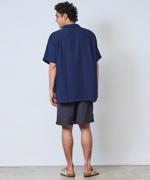 L.L.Bean（エルエルビーン）の「クラウド・ガーゼ・シャツ、スライトリー・フィット（すっきりフィット）　半袖 米国フィット・レギュラー（シャツ/ブラウス・メンズ・グレイッシュブルー/ホワイト/ダークブラック/セージグリーン/ダークブルー/ネイビー/レッド・X-LARGE/LARGE/MEDIUM/SMALL）」の21枚目の写真