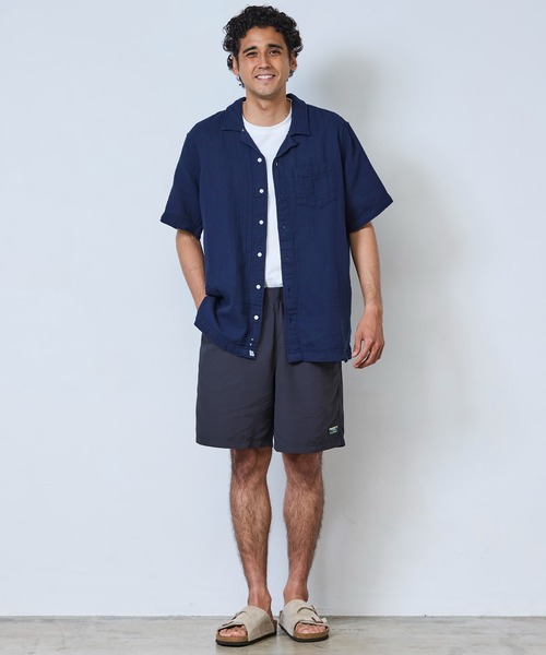 L.L.Bean（エルエルビーン）の「クラウド・ガーゼ・シャツ、スライトリー・フィット（すっきりフィット）　半袖 米国フィット・レギュラー（シャツ/ブラウス・メンズ・グレイッシュブルー/ホワイト/ダークブラック/セージグリーン/ダークブルー/ネイビー/レッド・X-LARGE/LARGE/MEDIUM/SMALL）」の22枚目の写真