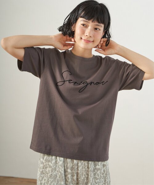 LBC（エルビーシー）の「コード刺繍ロゴTシャツ（Tシャツ/カットソー・レディース・ブラック/ブルー/ホワイト/ブラウン・L/M）」の16枚目の写真