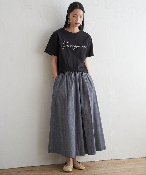 LBC（エルビーシー）の「コード刺繍ロゴTシャツ（Tシャツ/カットソー・レディース・ブラック/ブルー/ホワイト/ブラウン・L/M）」の22枚目の写真