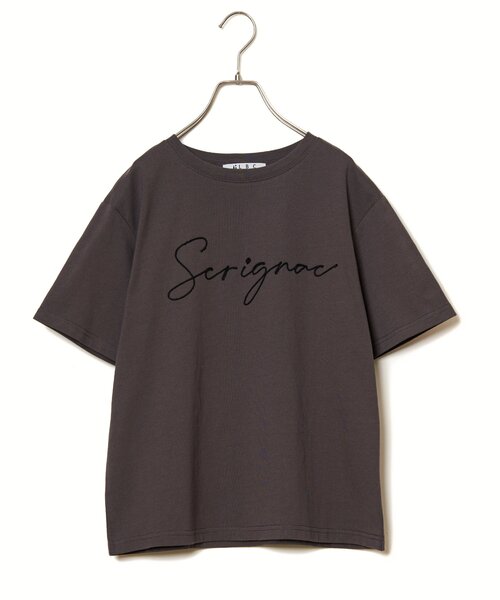 LBC（エルビーシー）の「コード刺繍ロゴTシャツ（Tシャツ/カットソー・レディース・ブラック/ブルー/ホワイト/ブラウン・L/M）」の8枚目の写真