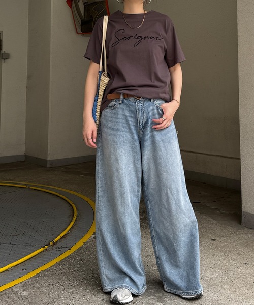 LBC（エルビーシー）の「コード刺繍ロゴTシャツ（Tシャツ/カットソー・レディース・ブラック/ブルー/ホワイト/ブラウン・L/M）」の14枚目の写真