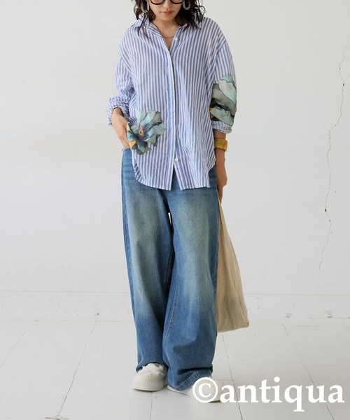 セントアンドリュース 花柄ストライプシャツ LL 楽天市場】花柄（ブランドセントアンドリュース）（メンズウェア