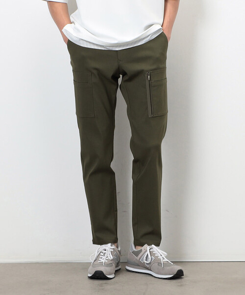 COMME CA ISM（コムサイズム）の「【スマートベーシックパンツ】ストレッチツイル スキニー カーゴ パンツ（その他パンツ・メンズ・ブラック/チャコール/ブラウン/カーキ・SMALL/MEDIUM/LARGE）」の4枚目の写真