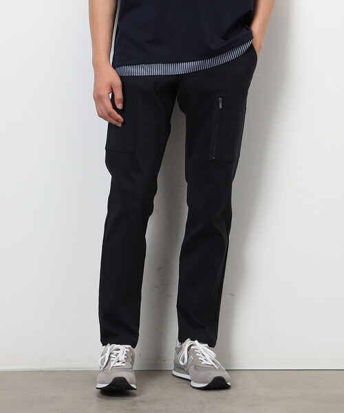 COMME CA ISM（コムサイズム）の「【スマートベーシックパンツ】ストレッチツイル スキニー カーゴ パンツ（その他パンツ・メンズ・ブラック/チャコール/ブラウン/カーキ・SMALL/MEDIUM/LARGE）」の2枚目の写真