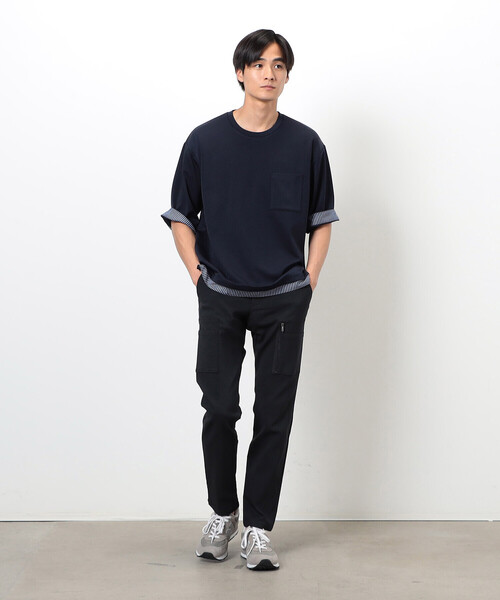 COMME CA ISM（コムサイズム）の「【スマートベーシックパンツ】ストレッチツイル スキニー カーゴ パンツ（その他パンツ・メンズ・ブラック/チャコール/ブラウン/カーキ・SMALL/MEDIUM/LARGE）」の9枚目の写真