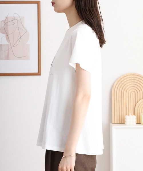 atONE(アットワン)の「シフォンベスト+天竺AラインシルエットTシャツアンサンブル(Tシャツ/カットソー・レディース・ブラック/チャコール/ブルーグレー・L/M/3L/LL)」の17枚目の写真