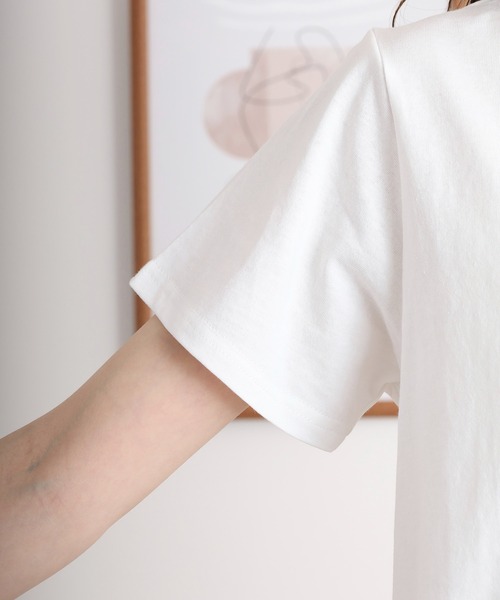 atONE(アットワン)の「シフォンベスト+天竺AラインシルエットTシャツアンサンブル(Tシャツ/カットソー・レディース・ブラック/チャコール/ブルーグレー・L/M/3L/LL)」の21枚目の写真