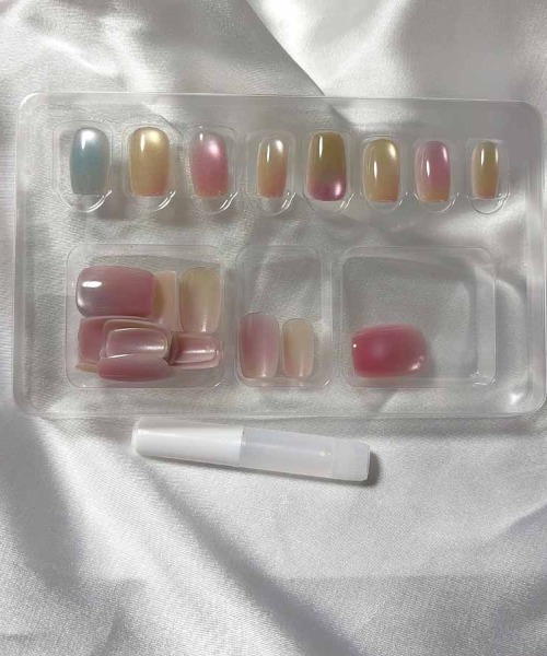 shoppinggo（ショッピングゴー）の「ネイルチップ ショート（ネイルシール/ネイルチップ・レディース・ピンク系その他・FREE）」の2枚目の写真