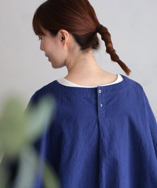 soulberry（ソウルベリー）の「アサガオのプルオーバー（シャツ/ブラウス・レディース・ブルー・5L/4L/3L/LL/L/M）」の8枚目の写真