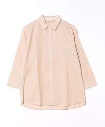 7分袖リネンシャツ