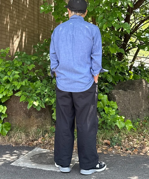 VENCEEXCHANGE(ヴァンスエクスチェンジ)の「7分袖リネンシャツ(シャツ/ブラウス・メンズ・オレンジ/ベージュ/ブルー・M/L)」の7枚目の写真