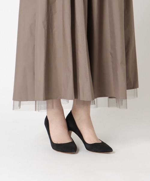 Jines（ジネス）の「タフタ×チュールギャザースカート（スカート・レディース・カーキ/ブラウン/グレー・38）」の18枚目の写真