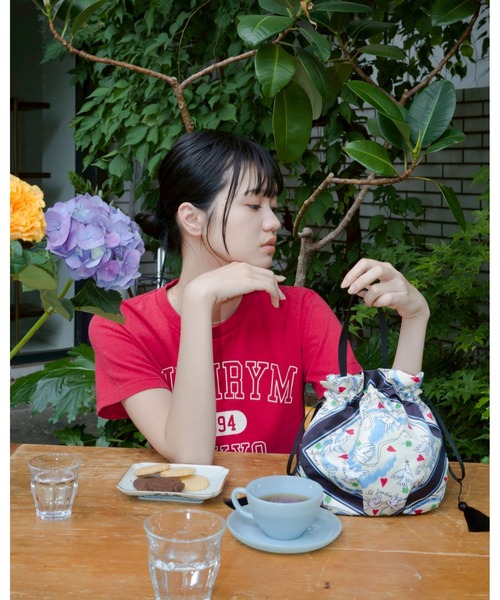 KEITA MARUYAMA（ケイタマルヤマ）の「Dove &Heart Scarf print巾着