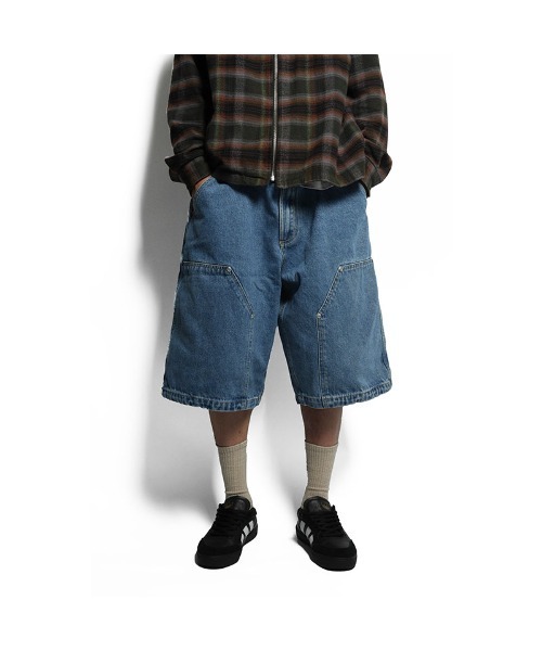 【BOHEMIAN SEOUL】 DENIM SHORTS デニム BOHEMIAN SEOUL] DESTROYED GRAY DENIM SHORTS 正規品 韓国