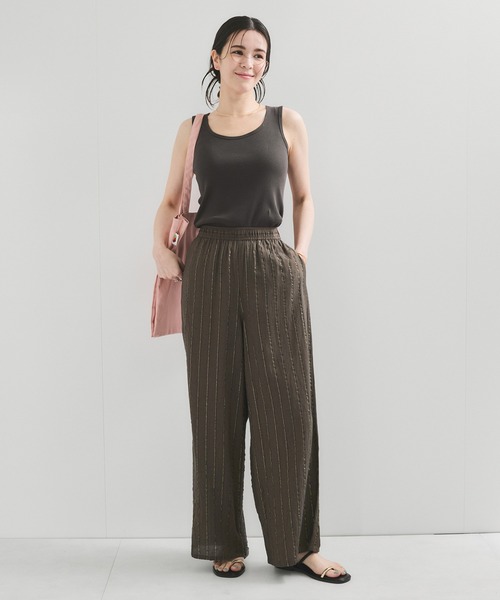 Healthknit（ヘルスニット）の「【Healthknit/ヘルスニット】Tubular Rib Tanktop（タンクトップ・レディース・ダークパープル/ミント/ホワイト/チャコールグレー/ブルー系その他2・FREE）」の6枚目の写真